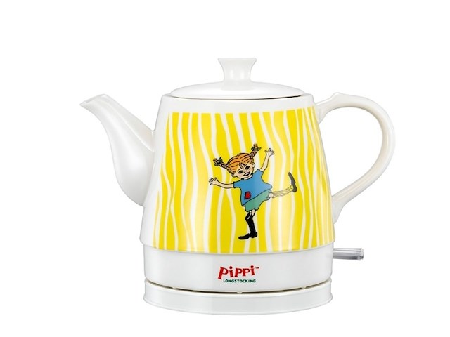 Pippi langkous keramische waterkoker retro - afbeelding 1 van  2