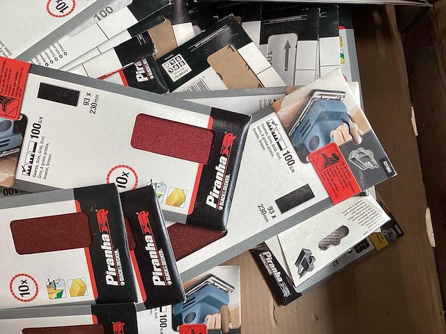 Piranha mix kavel schuurpapier voor schuurmachines (160x) - afbeelding 5 van  5