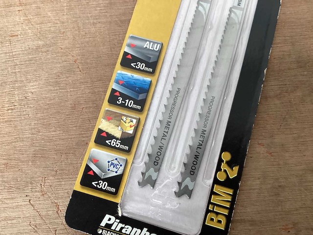 Piranha x26042 decoupeerzaagblad hout en metaal, 2 pack (91x) - afbeelding 4 van  5