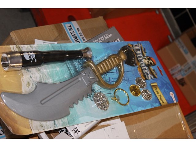 Piratenset op kaart met geld in kr 44 - afbeelding 1 van  3