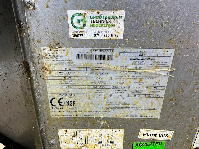 Pitco - friteuse - afbeelding 2 van  2