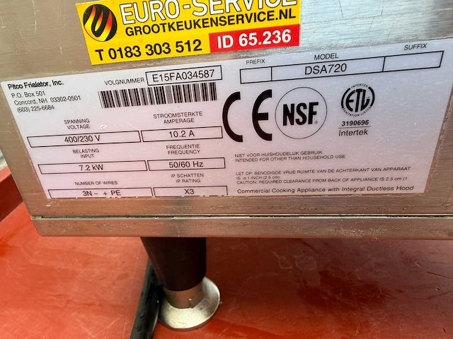 Pitco - perfect fry / notenbrander - overige bak- en braadapparatuur - afbeelding 4 van  4