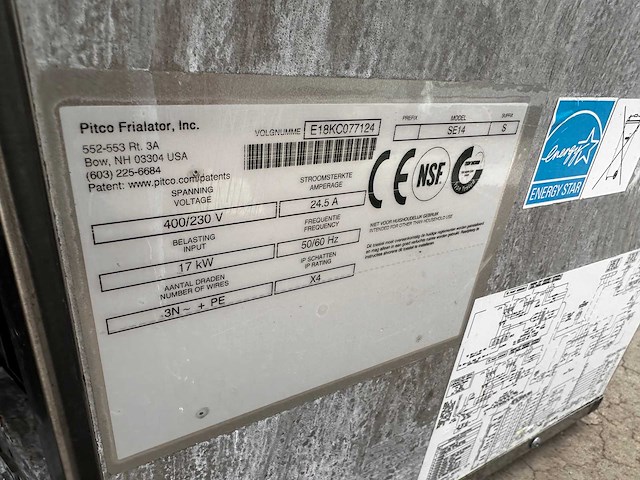 Pitco - se14 - electric deep fryer - afbeelding 4 van  4
