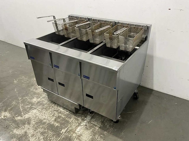 Pitco - se14 - mobiele 3-pans hr friteuse - afbeelding 1 van  28