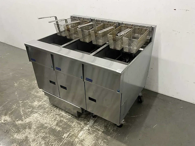 Pitco - se14 - mobiele 3-pans hr friteuse - afbeelding 1 van  28