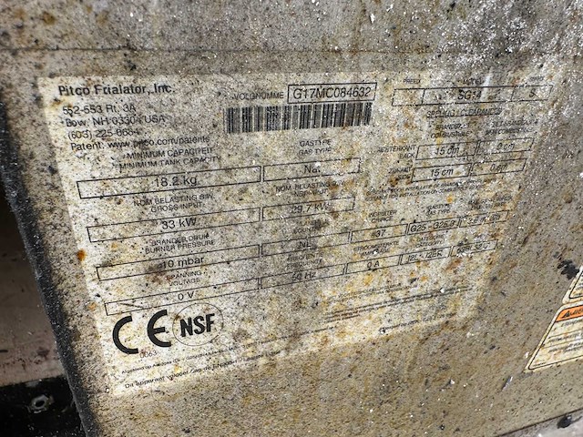 Pitco - sg14 - deep fryer - afbeelding 5 van  6