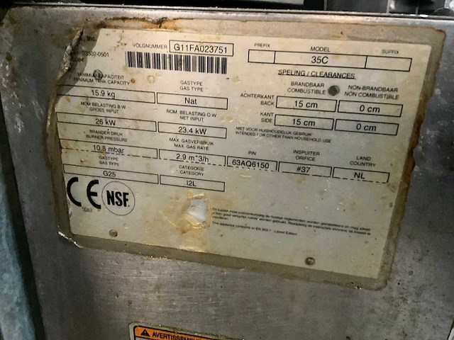 Pitco 35 c gasfriteuse - afbeelding 4 van  12