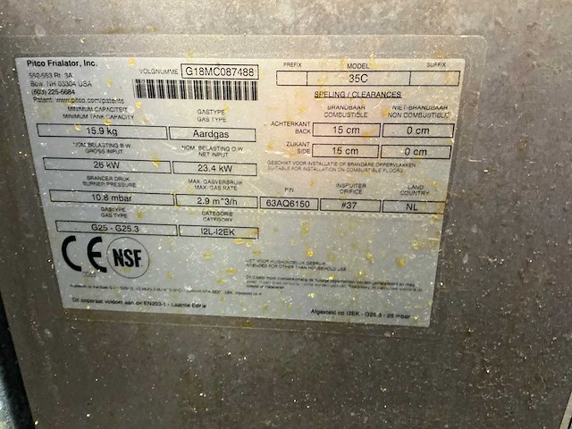 Pitco 35c friteuse - afbeelding 6 van  6