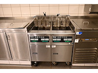 Pitco se14 hoog rendement mobiele rvs friteuse (2x)