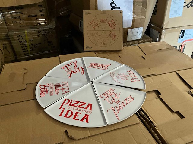 Pizza bord cosy & trendy (25x) - afbeelding 1 van  3