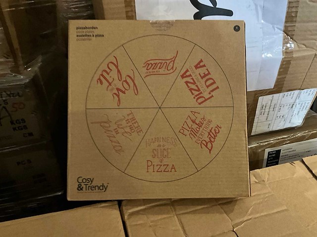 Pizza bord cosy & trendy (25x) - afbeelding 3 van  3