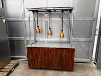 Pizza uitgiftebalie met warmhoudlampen - afbeelding 1 van  4