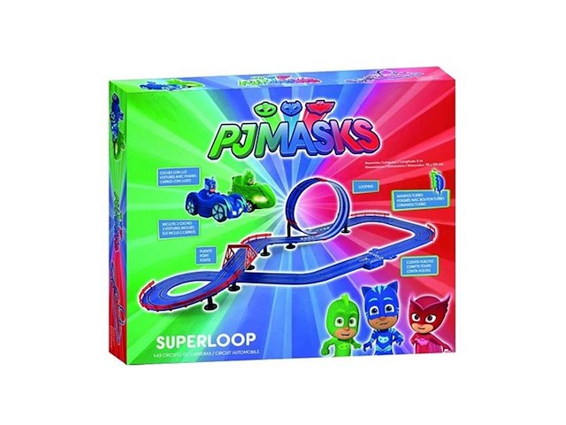 Pj masks superloop racebaan 6 meter - afbeelding 1 van  5