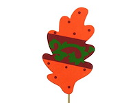 Pk autumn swirl pick red (2892x) - afbeelding 1 van  1