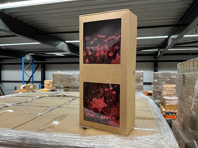 Pk stars on wire red- 4, 5, 7cm x100 (15600x) - afbeelding 1 van  4