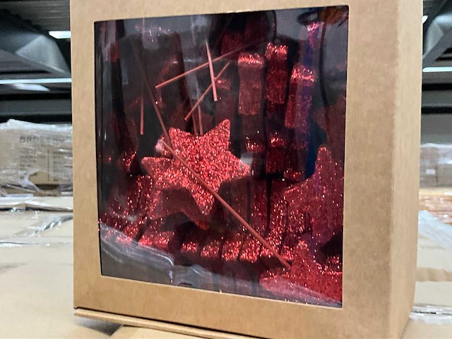 Pk stars on wire red- 4, 5, 7cm x100 (15600x) - afbeelding 2 van  4