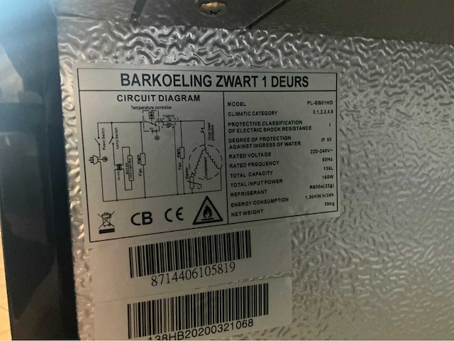 Pl-bb01hd 1- deurs barkoeling - afbeelding 2 van  2