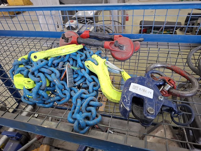 Plaatdrager met 2-sprong ketting - afbeelding 1 van  4