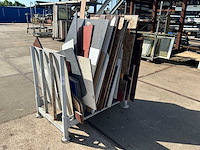 Plaatmateriaal op juk