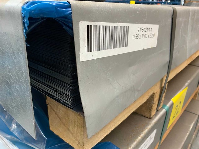 Plaatstaal 2000x1000x0,55mm (200x) - afbeelding 1 van  1