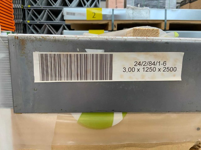 Plaatstaal 2500x1250x3.00mm (31x) - afbeelding 4 van  4