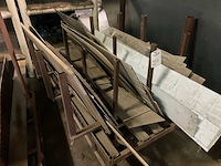 Plaatstaal op platenkar (2x) - afbeelding 1 van  2