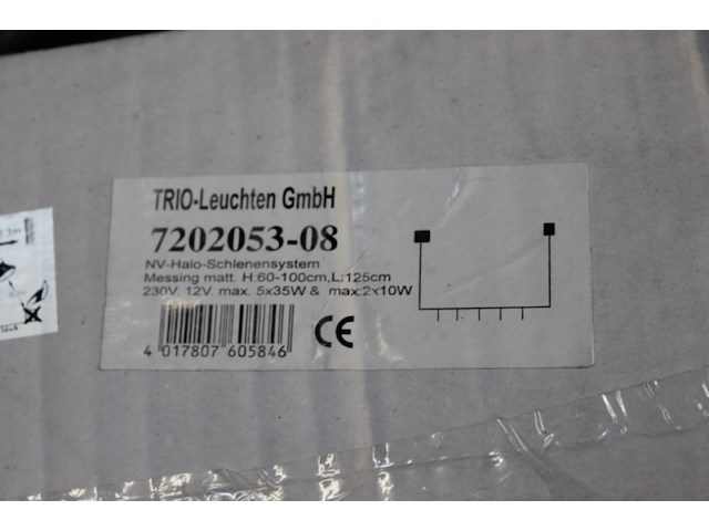 Pladfond lamp zie foto gold lange doos - afbeelding 6 van  7