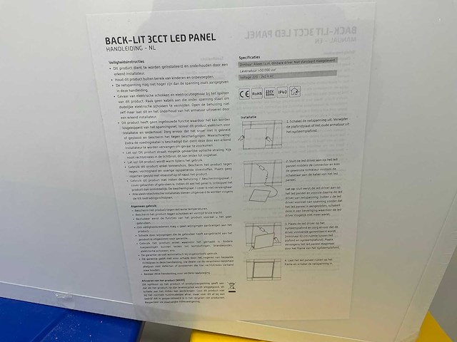 Plafond led paneel (20x) - afbeelding 2 van  3