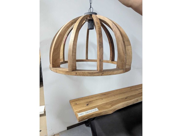 Plafondlamp mangohout - afbeelding 1 van  2