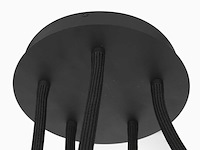 Plafondlamp met glas en led, steinhauer, turound 3375zw, zwart, 2026 - afbeelding 4 van  5