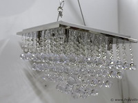 Plafondlamp met heldere kristallen bollen - afbeelding 1 van  4