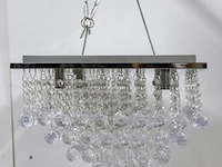 Plafondlamp met heldere kristallen bollen - afbeelding 2 van  4