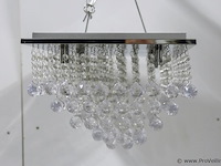 Plafondlamp met heldere kristallen bollen - afbeelding 2 van  4
