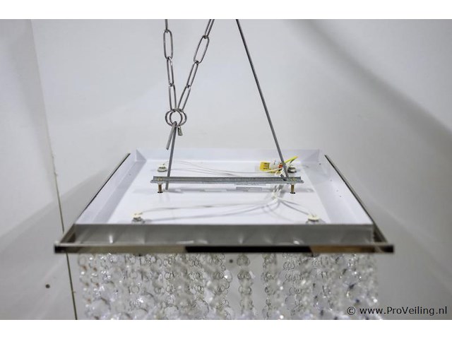 Plafondlamp met heldere kristallen bollen - afbeelding 4 van  4