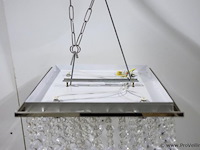 Plafondlamp met heldere kristallen bollen - afbeelding 4 van  4