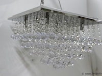Plafondlamp met heldere kristallen bollen - afbeelding 1 van  4