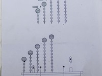 Plafondlamp met heldere kristallen bollen - afbeelding 3 van  4