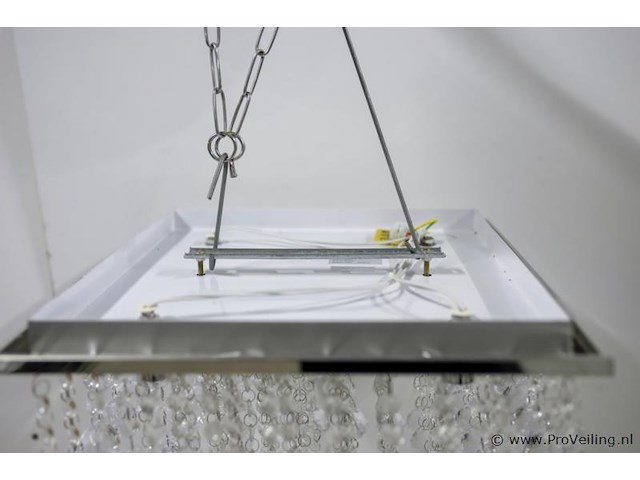 Plafondlamp met heldere kristallen bollen - afbeelding 4 van  4