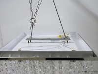 Plafondlamp met heldere kristallen bollen - afbeelding 4 van  4