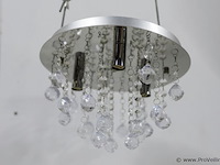 Plafondlamp met heldere kristallen bollen - afbeelding 2 van  3