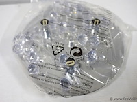 Plafondlamp met heldere kristallen bollen - afbeelding 3 van  3