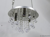 Plafondlamp met heldere kristallen bollen - afbeelding 2 van  3