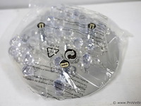 Plafondlamp met heldere kristallen bollen - afbeelding 3 van  3