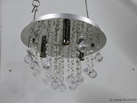 Plafondlamp met heldere kristallen bollen - afbeelding 2 van  3