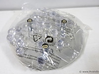 Plafondlamp met heldere kristallen bollen - afbeelding 3 van  3