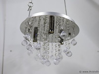 Plafondlamp met heldere kristallen bollen - afbeelding 2 van  3