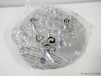 Plafondlamp met heldere kristallen bollen - afbeelding 3 van  3