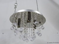 Plafondlamp met heldere kristallen bollen - afbeelding 1 van  4
