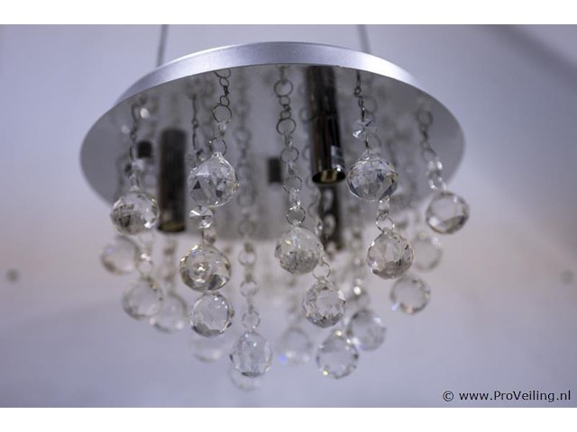 Plafondlamp met kristalachtige bollen - 2 stuks - afbeelding 2 van  4