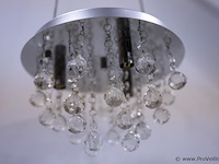 Plafondlamp met kristalachtige bollen - 2 stuks - afbeelding 2 van  4